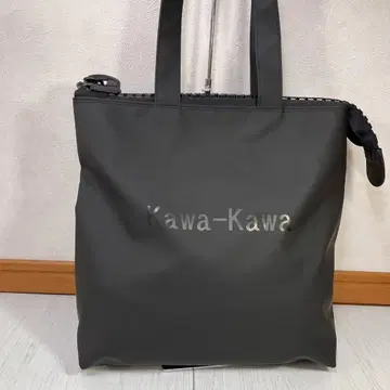 [새상품급] kawa x kawa 카와카와 토트백 빅 지퍼 블랙