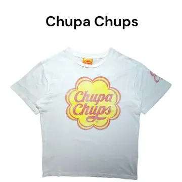 Chupa Chups 양면 빅 프린트 T셔츠 츄파춥스 소매 프린트