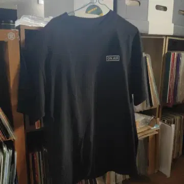 ON AIR 프린트 티셔츠 X-LARGE 블랙