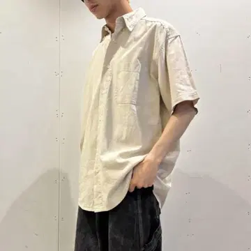 90s~ cotton linen 셔츠