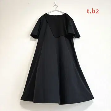 센소유니코 t.b2 티비투 반팔 원피스 블랙 38 무릎 기장