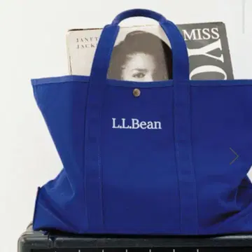 L.L.Bean for SALON 별주 식료품 토트 블루