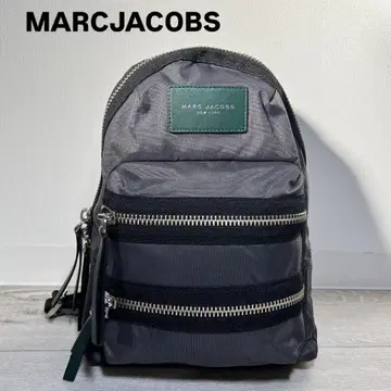 [ MARC JACOBS ] 나일론 바이커 미디엄 백팩 / 그레이