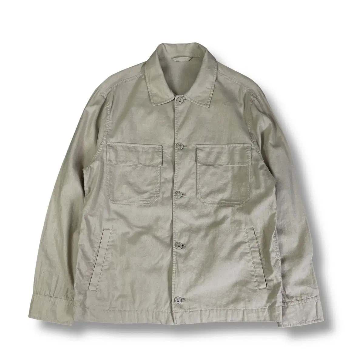 SPAO アイボリー ツーポケット コットン ジャケット M Spao ⁄ Jacket 
