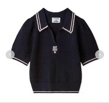 LILY BROWN x MARY QUANT 시어 폴로 니트탑
