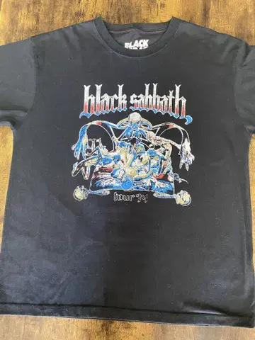 블랙 사바스 BLACK SABBATH 투어 티셔츠 1974 L 사이즈