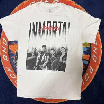 Aventura INMORTAL 티셔츠 사이즈 M TOUR 화이트