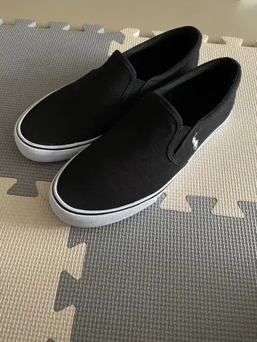 Polo Ralph Lauren 블랙 슬립온 23.5cm 랄프
