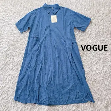 VOGUE 반팔 셔츠 롱 원피스 플레어 Free 미사용 새상품