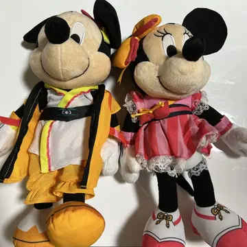 미키 & 미니 봉제 인형 2개 세트