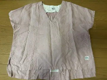쾌청당 린넨 풀오버 블라우스 핑크