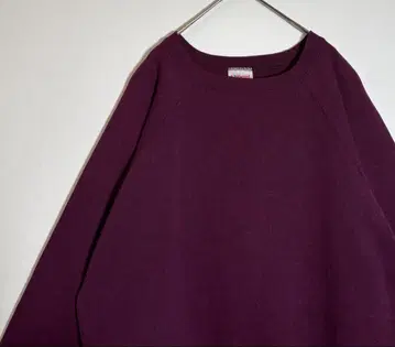 Hanes 헤인즈 USA 제작 무지 속기모 래글런 슬리브 맨투맨