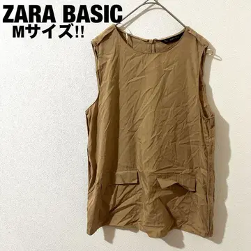 ZARB BASIC 탱크탑 셔츠 M 척 부착 심플 캐주얼