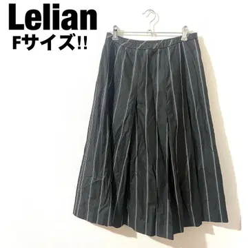 Lelian 롱 스트라이프 스커트 100% 면 100% 쿠프라