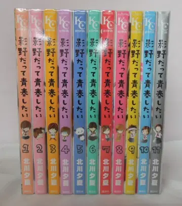 별책 KC 북가와 유카 그림, 카게노도 청춘을 원해 전 11권 세트