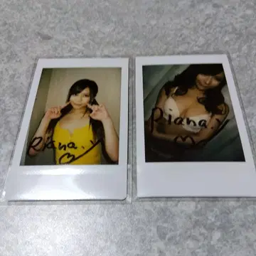 유즈키 리아나 친필 사인 체키 2장 낱개 판매 불가