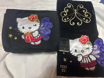 ANNA SUI 헬로키티 파우치 손수건 세트 [ 택 포함 새상품 ]
