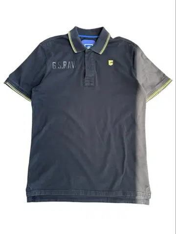 yellow line design polo shirt