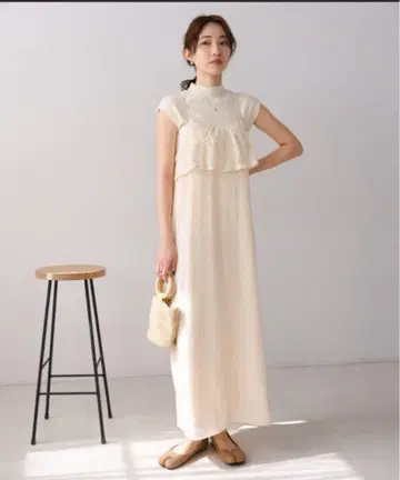 Bab 코드 자수 장식 캐미 원피스 S 사이즈