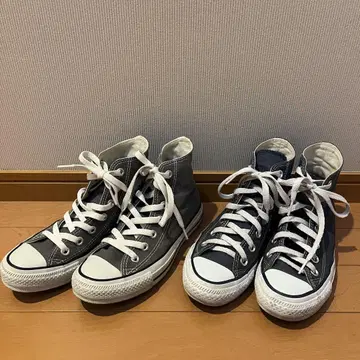 컨버스 올스타 하이컷 네이비(블루 계열) 그레이 22.5cm