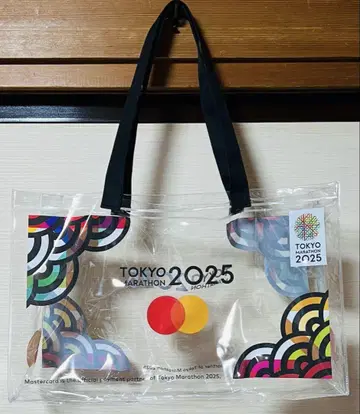 도쿄 마라톤 2025 투명 토트백, 스켈레톤 백, 투명 백