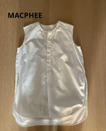 MACPHEE 슬리브리스 블라우스