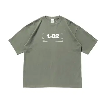 구치츠보 182 로고 티셔츠 그린 L 사이즈