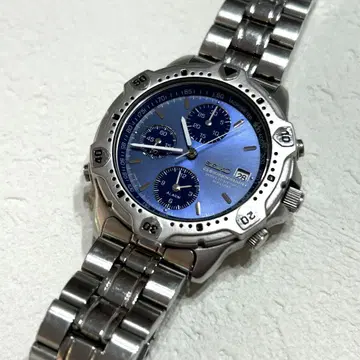 SEIKO 세이코 7T32-6E40 크로노그래프 데이트 블루 다이얼