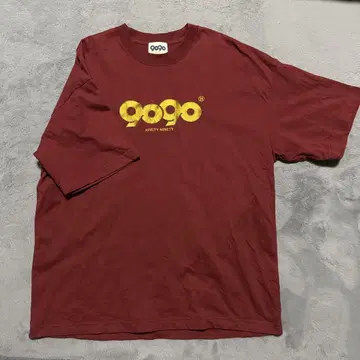 9090 버건디 오버사이즈 티셔츠 M