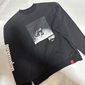OAMC 블랙 트레이너 그래픽 프린트 M 사이즈