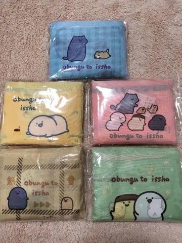 문구와 함께 에코백 5종 세트