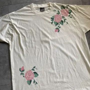 1990년대 빈티지 꽃무늬 프린트 티셔츠