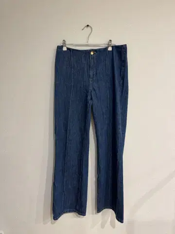 ZARA 다크 블루 플레어 데님 팬츠