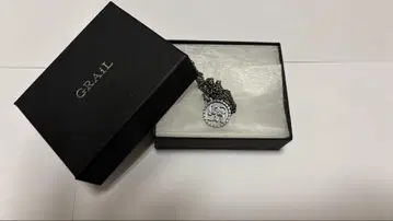 Cross Coin necklace [ SMOKED SILVER ]