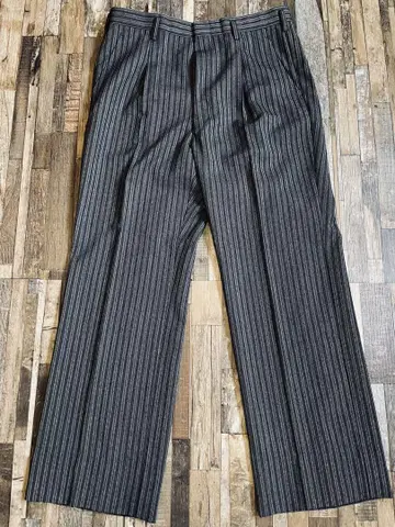 [ Vintage ] 70's Stripe Fabric 스트레이트 팬츠