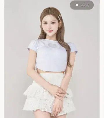 사 컬러 반팔 티셔츠 FREE 사이즈