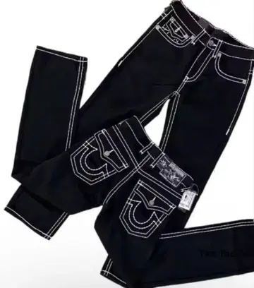 TRUERELIGION 트루 릴리전 블랙 데님 팬츠