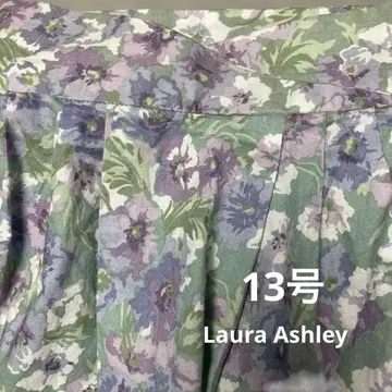 Laura Ashley 플레어 스커트 13호 그린 계열