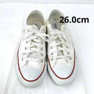 ALL STAR 컨버스 26.0 스니커즈 화이트 올스타