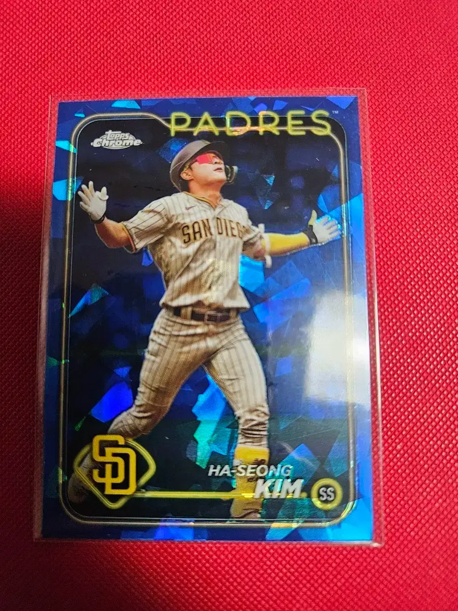 김하성 2024 Topps Chrome Sapphire Blue 카드