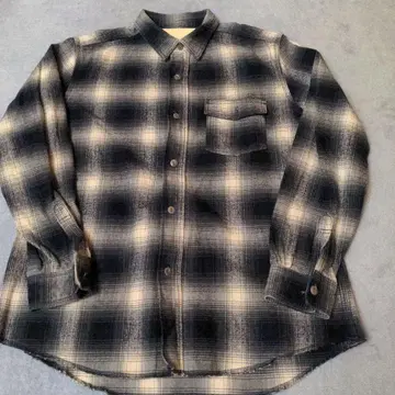 White Mountaineering 체크 무늬 플란넬 셔츠 L
