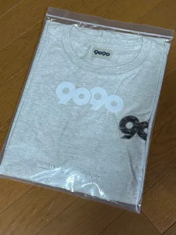 9090 티셔츠 90 로고 헤더 화이트 카모플라주 L 사이즈