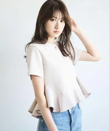 코코딜 아지메 페플럼 블라우스