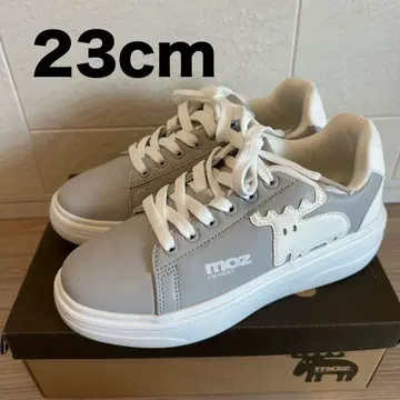 moz 그레이 화이트 스니커즈 23cm 모즈