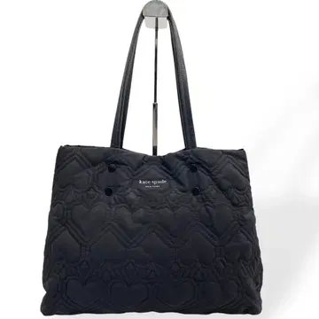 컨디션 최상 kate spade 토트백 퀼팅 나일론 블랙