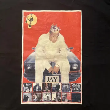 Jay Z 2XL RAP Tee 미국 구제 의류 Hip Hop Y2K