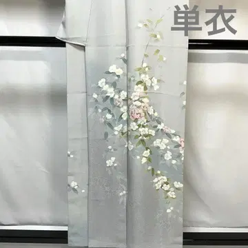 C338 순수 실크 홑 호몬기 컨디션 최상 기모노