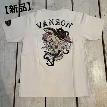 새상품 미사용 VANSON 뱅송 자수 티셔츠 NVST-2510 M 사이즈