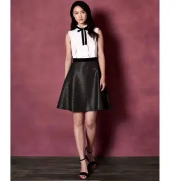 TED BAKER 베이커 보우타이 리본 원피스 노스