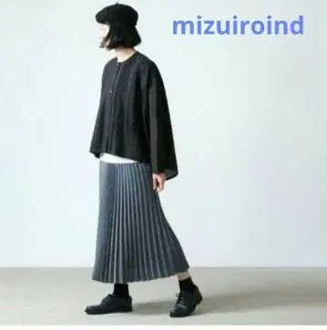 [ mizuiroind ] 블라우스 셔츠 블랙